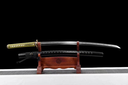 green dragon（T10 forged earth-covered burning blade）katana