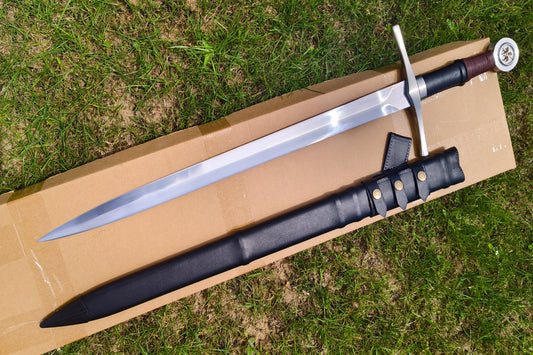 Black One-Handed Sword (Forged from 5160 Steel)