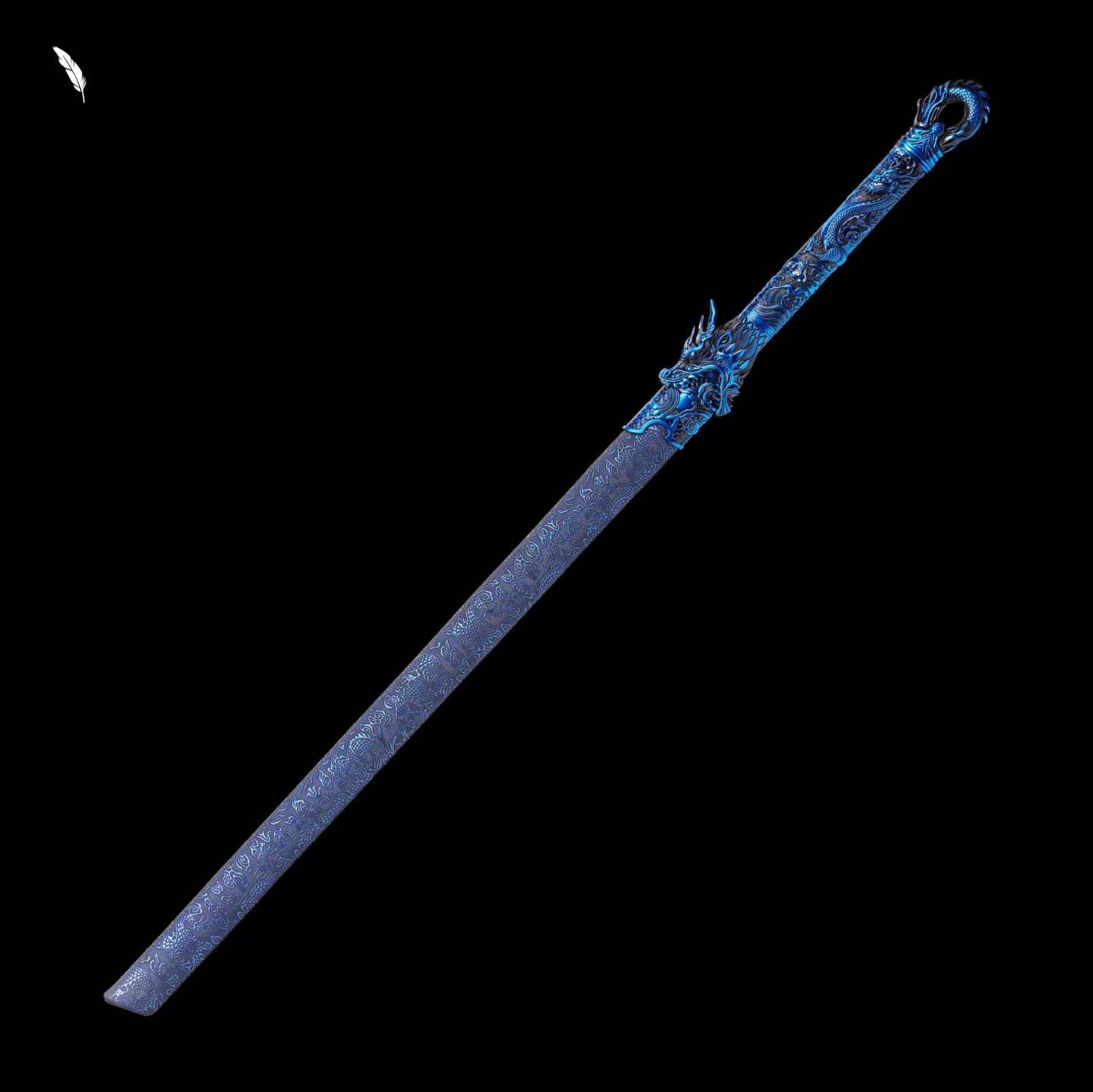Imperial Blue (forged from high manganese steel)帝青