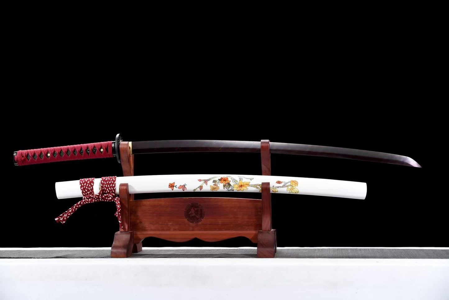 Red Plum（ Pattern steel forging process）katana(B70)