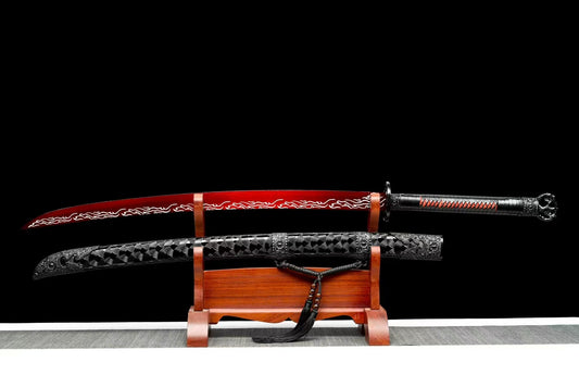 Waist knife red flame blade紫电