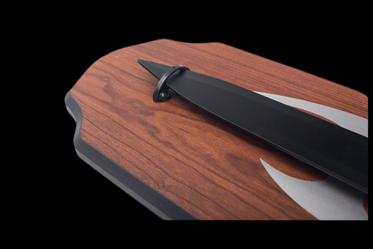 Peerless Black Sword (Stainless Steel), blunt blade, unsharpened.