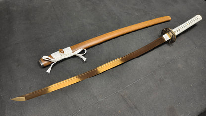 golden legend（Spring steel quenched golden color）katana