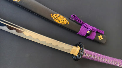 Purple Yama(Spring steel forging process) katana  (c60)