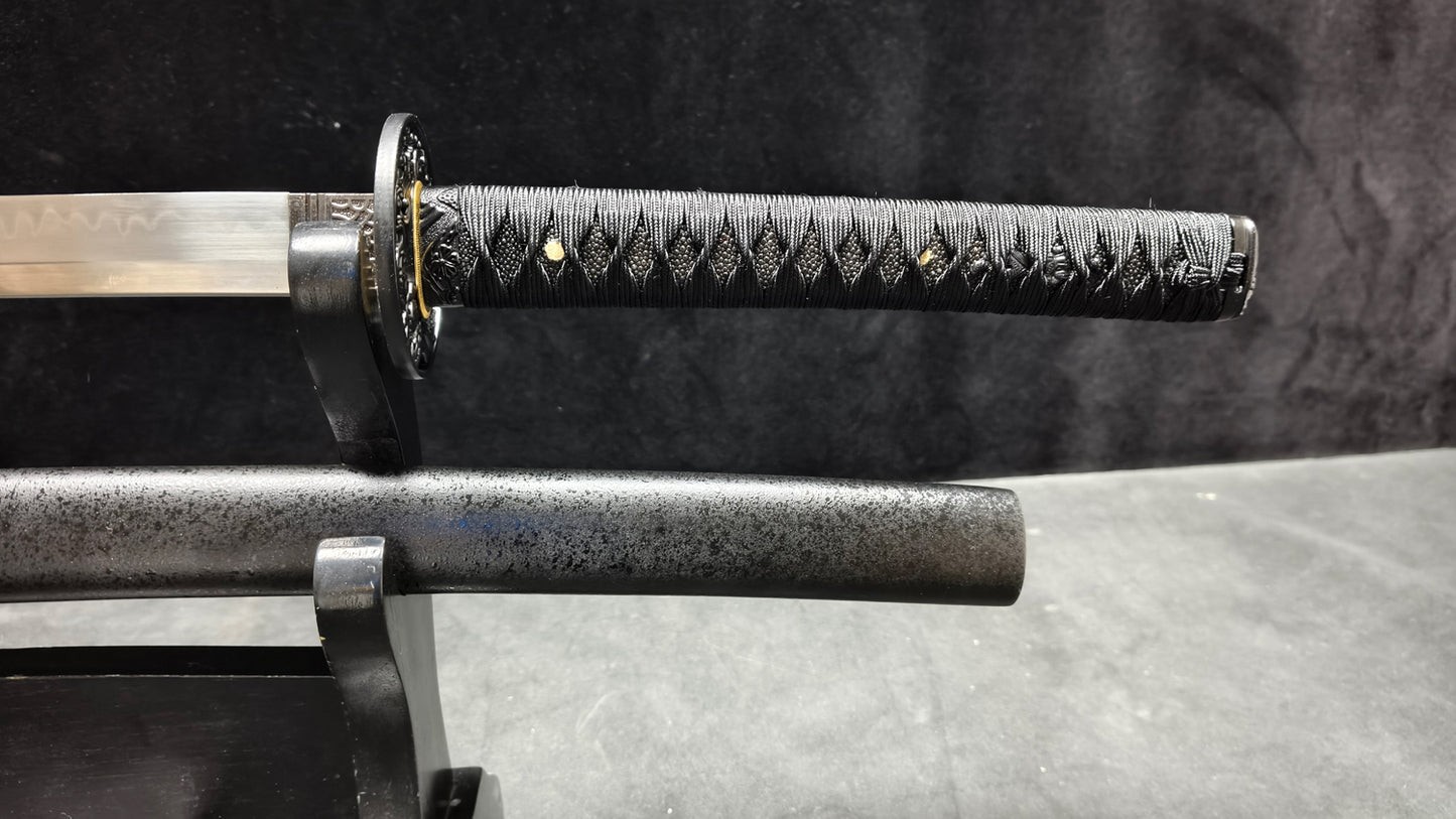 Demonic thorn（T10 blade covered with clay and burnt edge process）katana