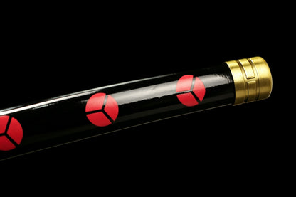 Shusui Black Blade Katana, One Piece Roronoa Zoro Sword, Full Tang 1095 High Carbon Steel Forged Sharp Blade