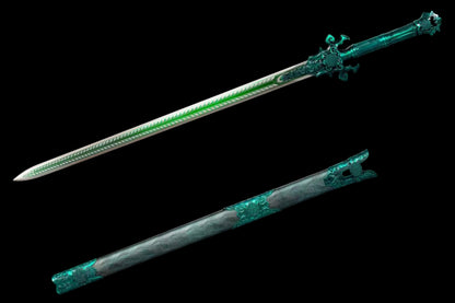 Demon Sword ~ Azure Flame (Forged from High Manganese Steel)青炎