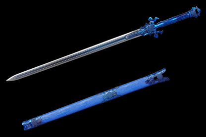 Demon Sword ~ Azure (Forged from High Manganese Steel)幽蓝