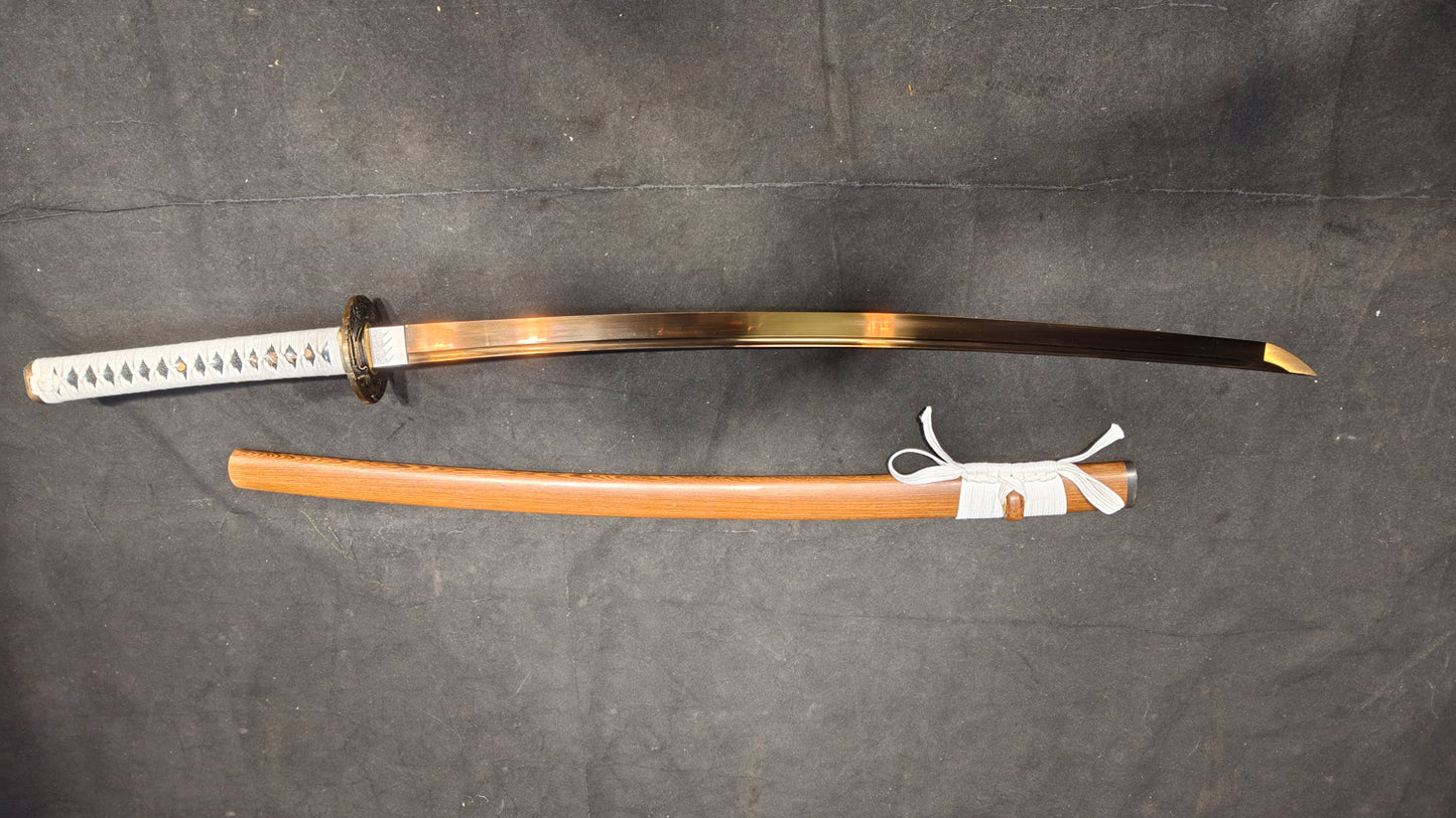 golden legend（Spring steel quenched golden color）katana