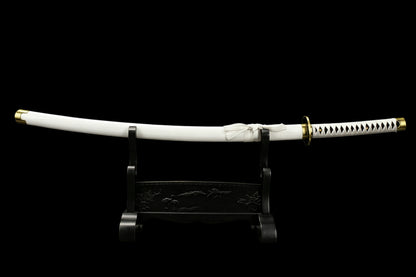 Wado Ichimonji Katana, One Piece Roronoa Zoro Sword, Full Tang 1095 High Carbon Steel Forged Sharp Blade