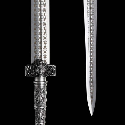 Chu Sword — Frost Spirit (Forged Manganese Steel)楚剑～霜魄