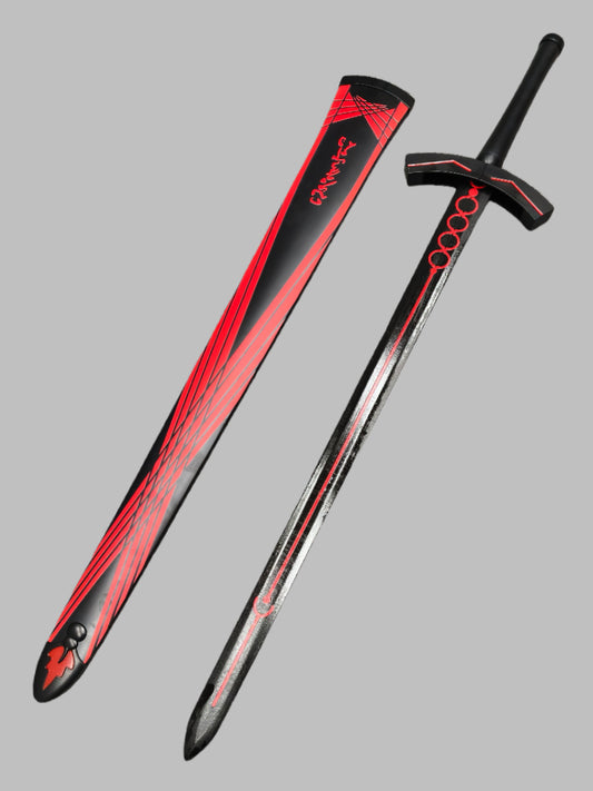 Blackened Sword of Victory (High-Carbon Steel) Blunt blade; unsharpened.