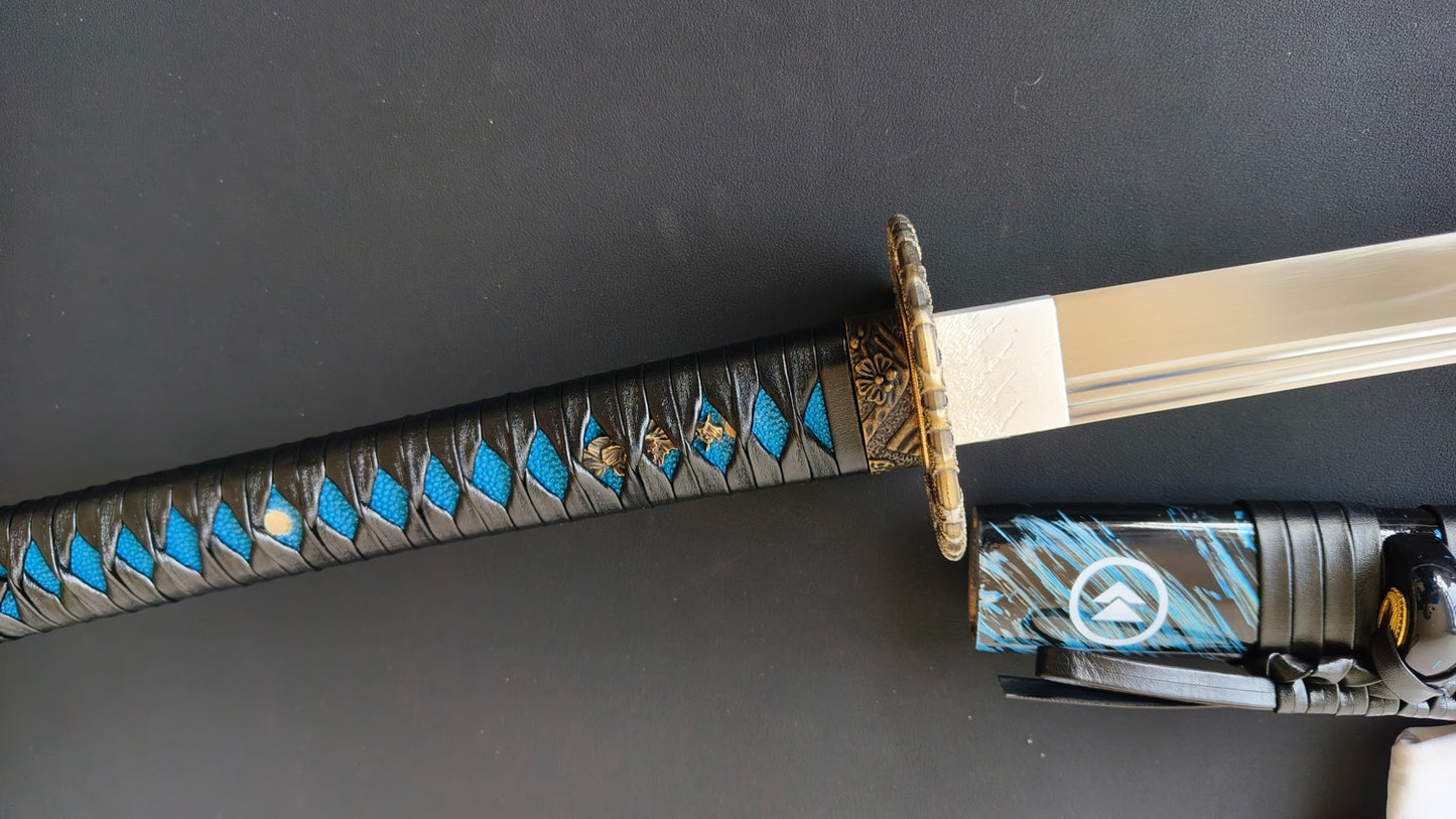 （Spring steel forging process） katana  (C58)