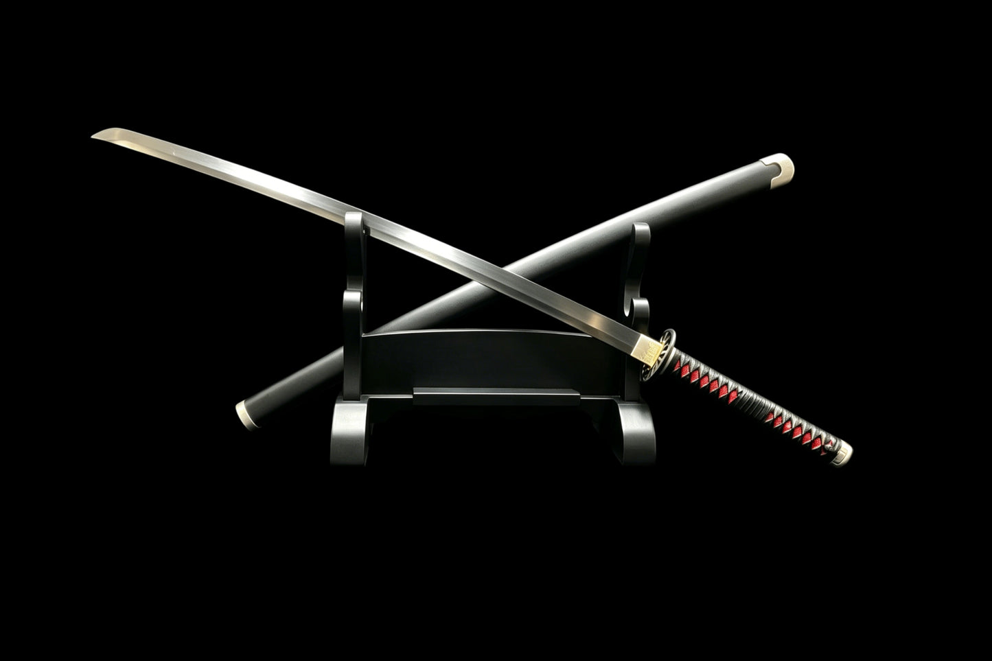 Demon Slayer Tanjiro Kamado Nichirin Sword, Full Tang Forged 5160 Spring Steel, Sharp Blade