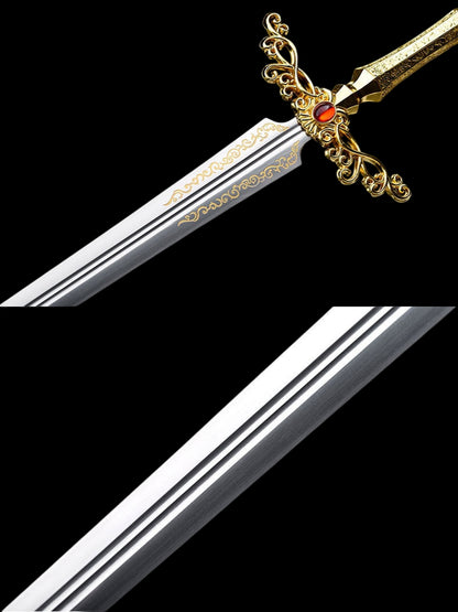 Elden Ring Rogier's Rapier — Stainless Steel Blade (Unsharpened) — Cosplay Prop & Decorative Display Piece