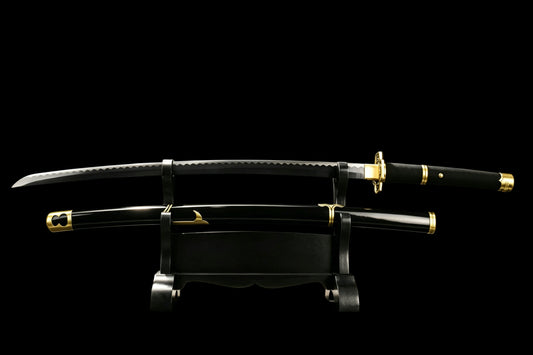 Yubashiri Katana, One Piece Roronoa Zoro Sword, Full Tang 1095 High Carbon Steel Forged Sharp Blade
