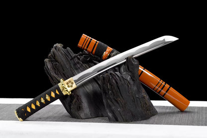 Golden Sakura Short Blade（Medium carbon steel forging process）katana