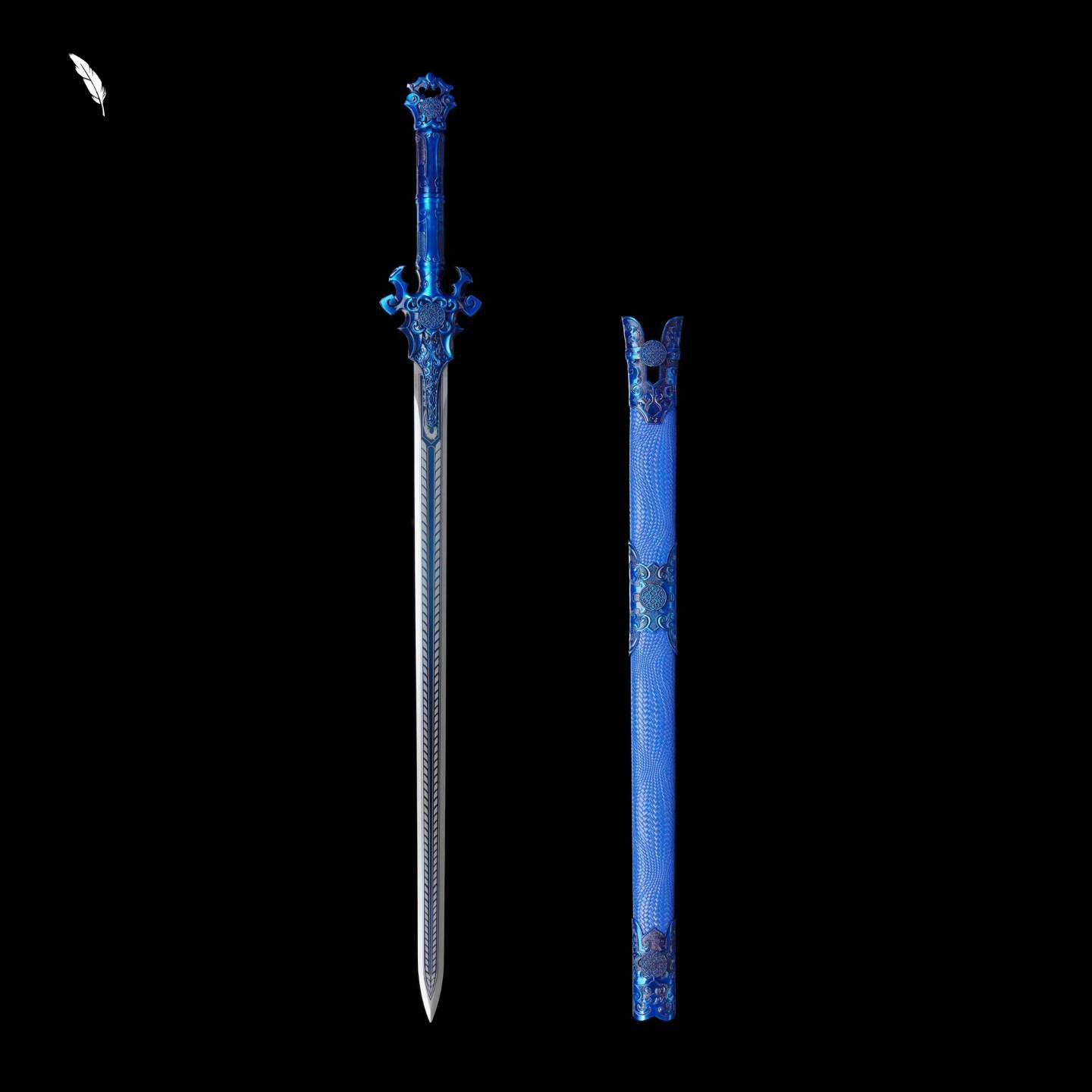 Demon Sword ~ Azure (Forged from High Manganese Steel)幽蓝