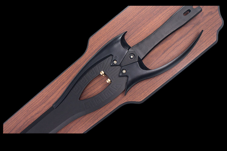 Peerless Black Sword (Stainless Steel), blunt blade, unsharpened.
