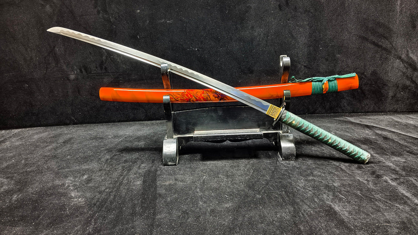 True Dragon Warrior (Spring steel forging process) katana  (C53)