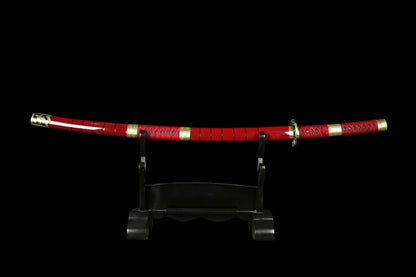 Sandai Kitetsu Katana, One Piece Roronoa Zoro Sword, Full Tang 1095 High Carbon Steel Forged Sharp Blade