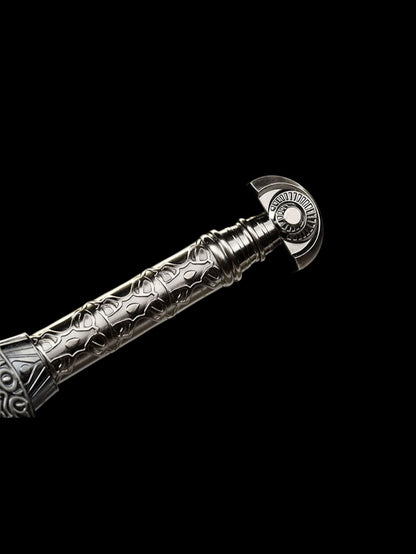 Elden Ring Miquellan Knight Sword & Greatsword Stainless Steel Replica, Unsharpened Cosplay Weapon for Collection & Display