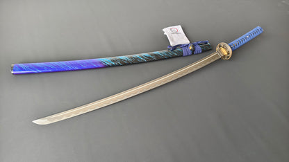 Blue Venerable（Spring steel forging process）katana,(B41)