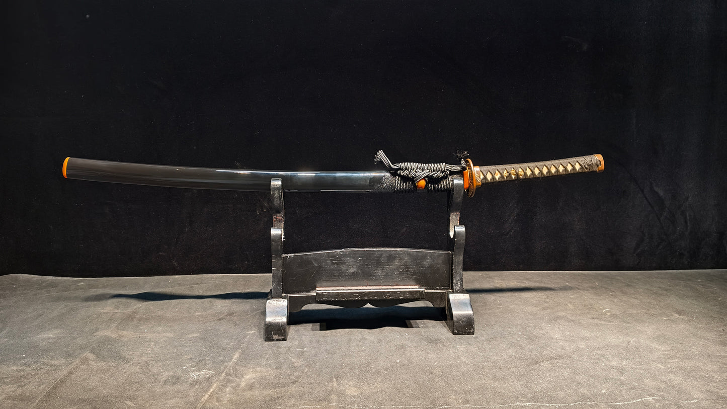 Dark Knight（Patterned Steel Torsion Forging）extremely sharp,katana