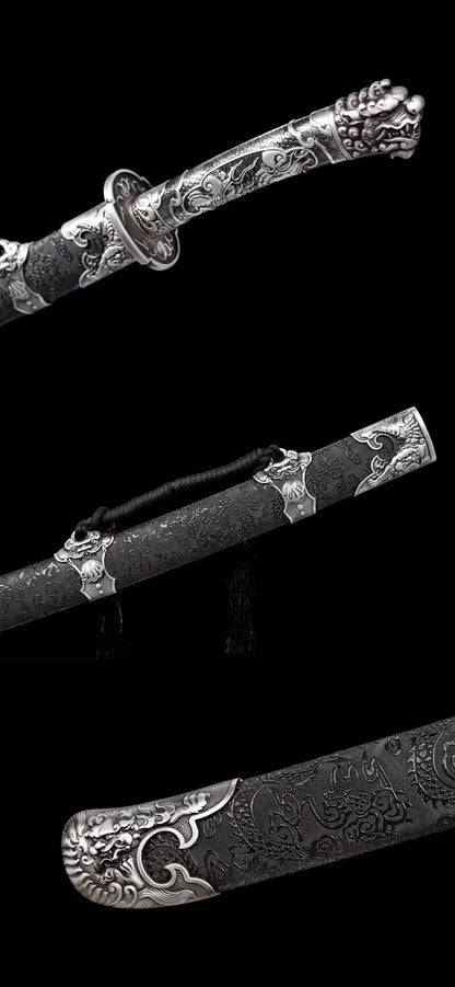 Lion head integrated handle waist knife lion king knife狮王刀