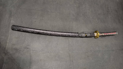 fire thorn（Medium carbon steel covered with soil, burning edge）katana