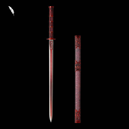 Luochen Sword (Forged from High-Manganese Steel)落尘剑