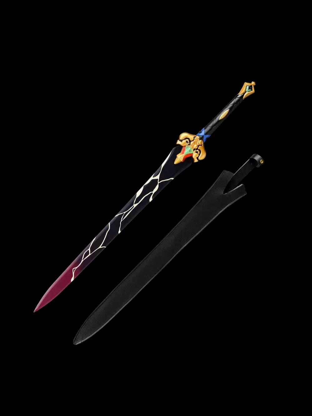 Stainless Steel Fragmented Blade Honkai Star Rail Blade Cosplay Sword, Unsharpened Replica Prop for Collection & Cosplay