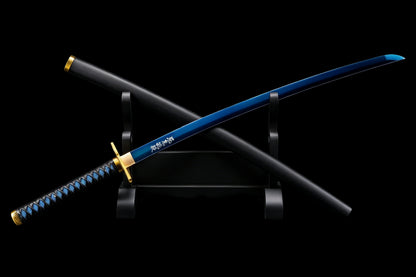 Demon Slayer Muichiro Tokito Nichirin Sword, Full Tang Forged 1095 High Carbon Steel, Sharp Blade
