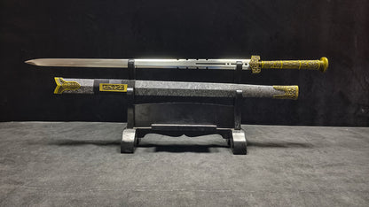 Ice Feather Han Sword（Spring steel forged）