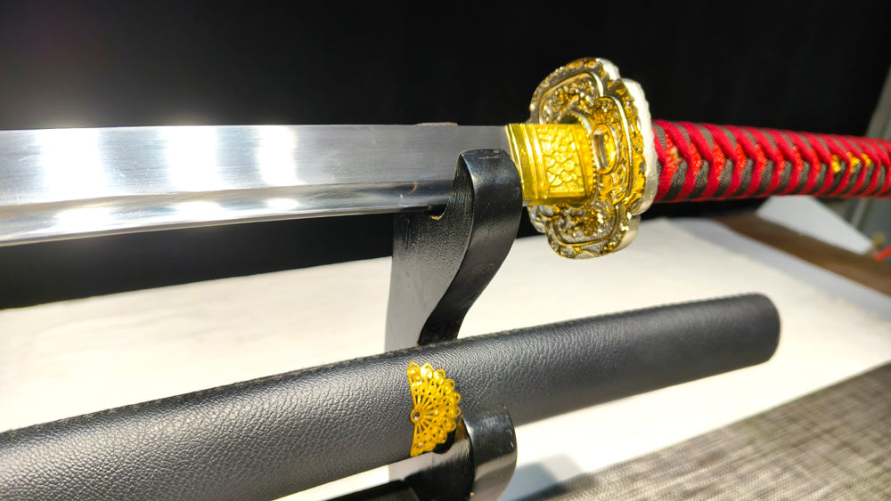 red warrior（spring steel forged）extremely sharp,katana