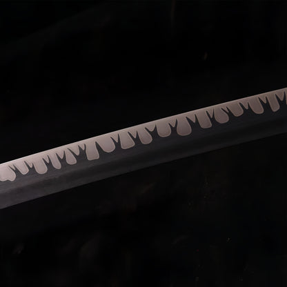 Yamato Katana, Devil May Cry 5 Vergil Sword, Full Tang Forged T10 High Carbon Steel, Mirror Polished Sharp Blade, Copper Fittings, Real Habaki