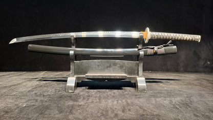 TI0 (covered with soil and burned to create the blade's ripple pattern)katana