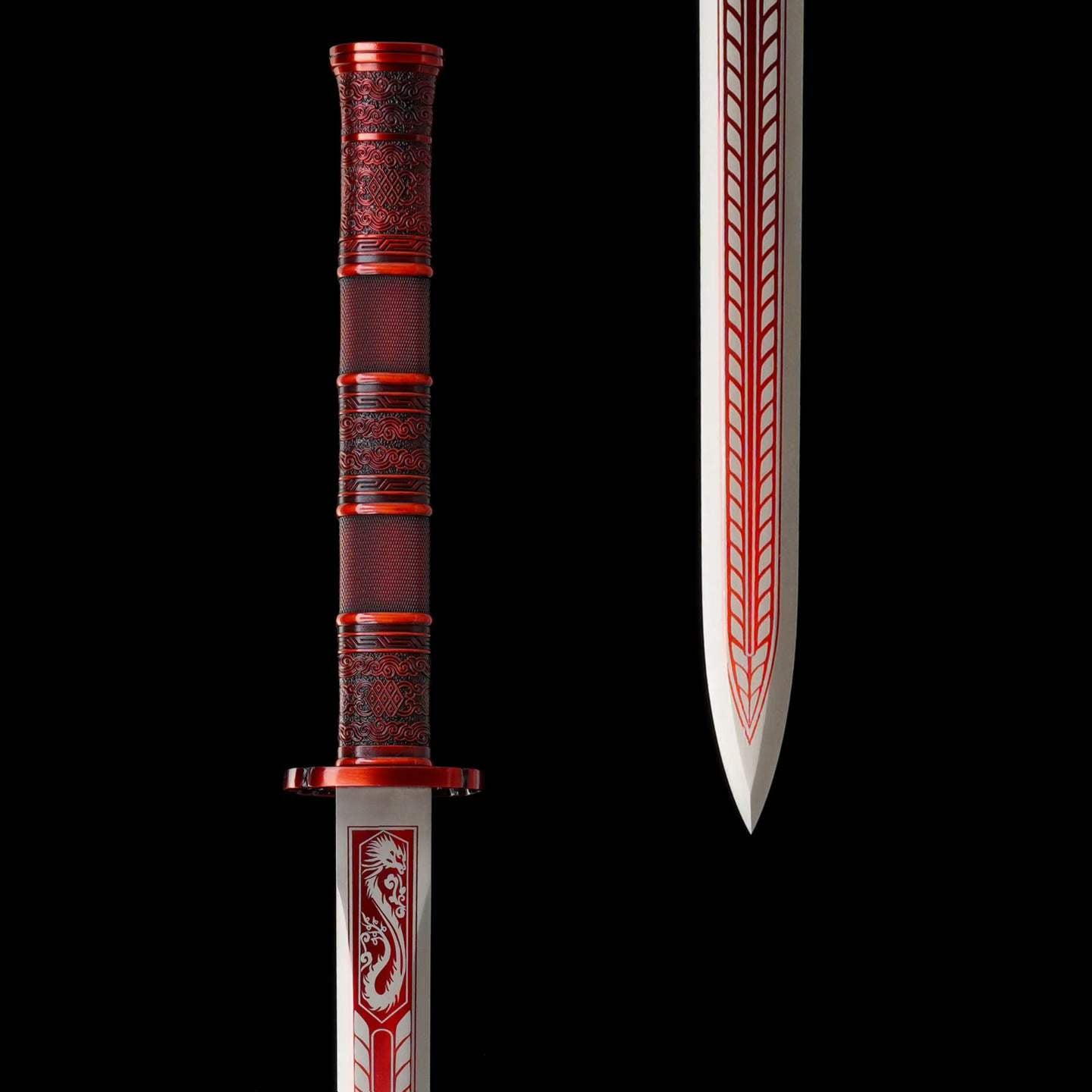 Luochen Sword (Forged from High-Manganese Steel)落尘剑
