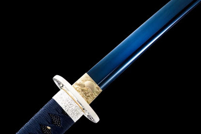 spring steel（Paint high temperature baked blue process）katana