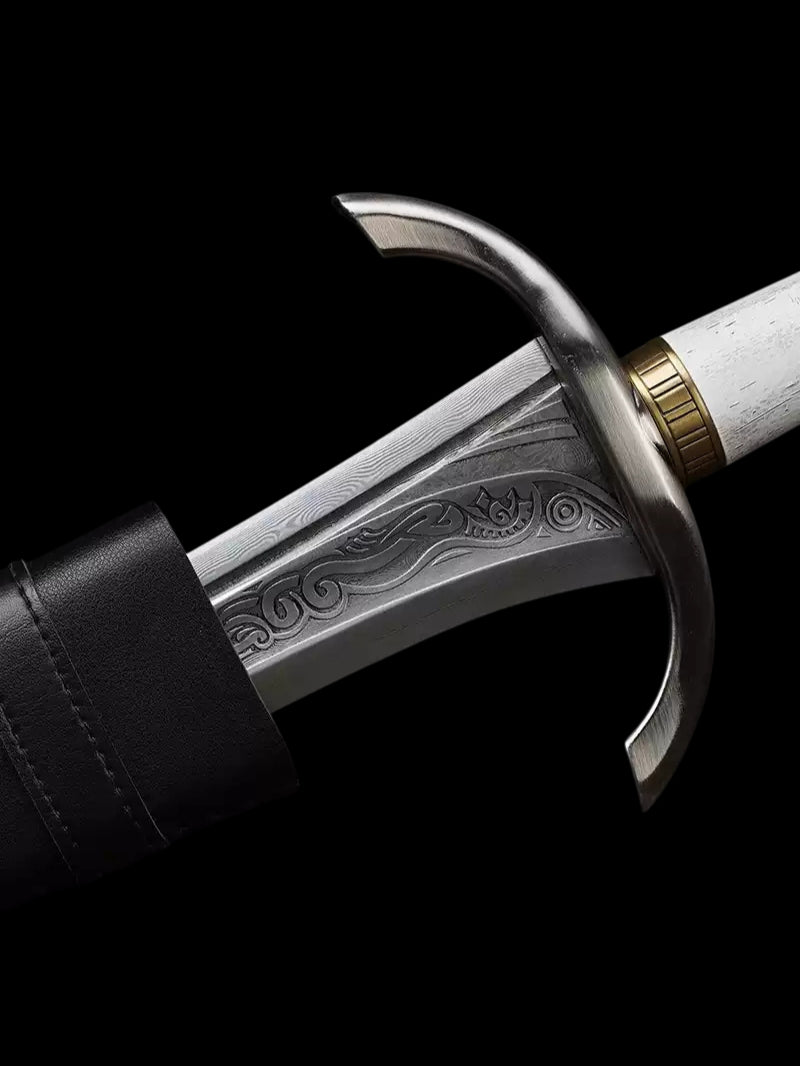 The Lord of the Rings: Halbrand's Sword - Elven Sword (Forged Pattern Steel)