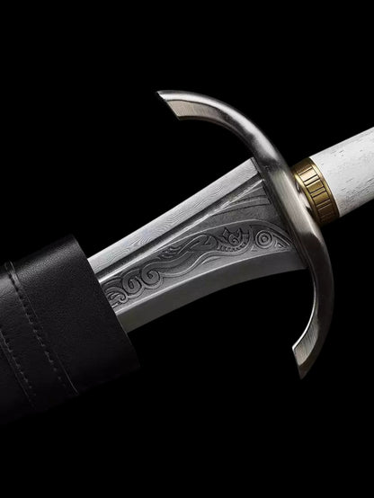 The Lord of the Rings: Halbrand's Sword - Elven Sword (Forged Pattern Steel)