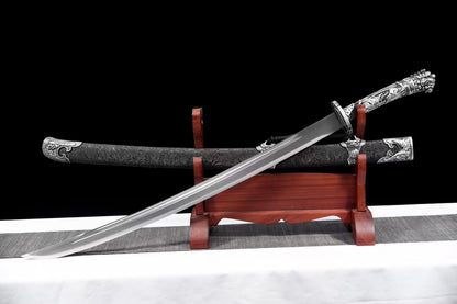 Lion head integrated handle waist knife lion king knife狮王刀