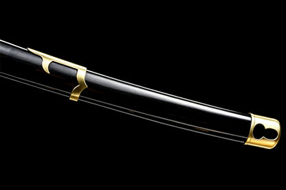 Yubashiri Katana, One Piece Roronoa Zoro Sword, Full Tang 1095 High Carbon Steel Forged Sharp Blade