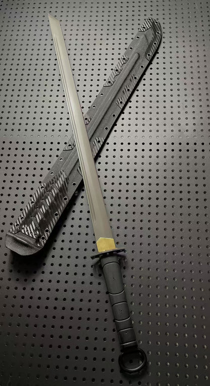 Tactical ring hand real knife