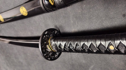 Destruction（T10 earth covered burning blade, quenched black）katana