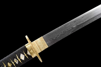 Golden Dragon （Pattern steel forging process）katana (C08)