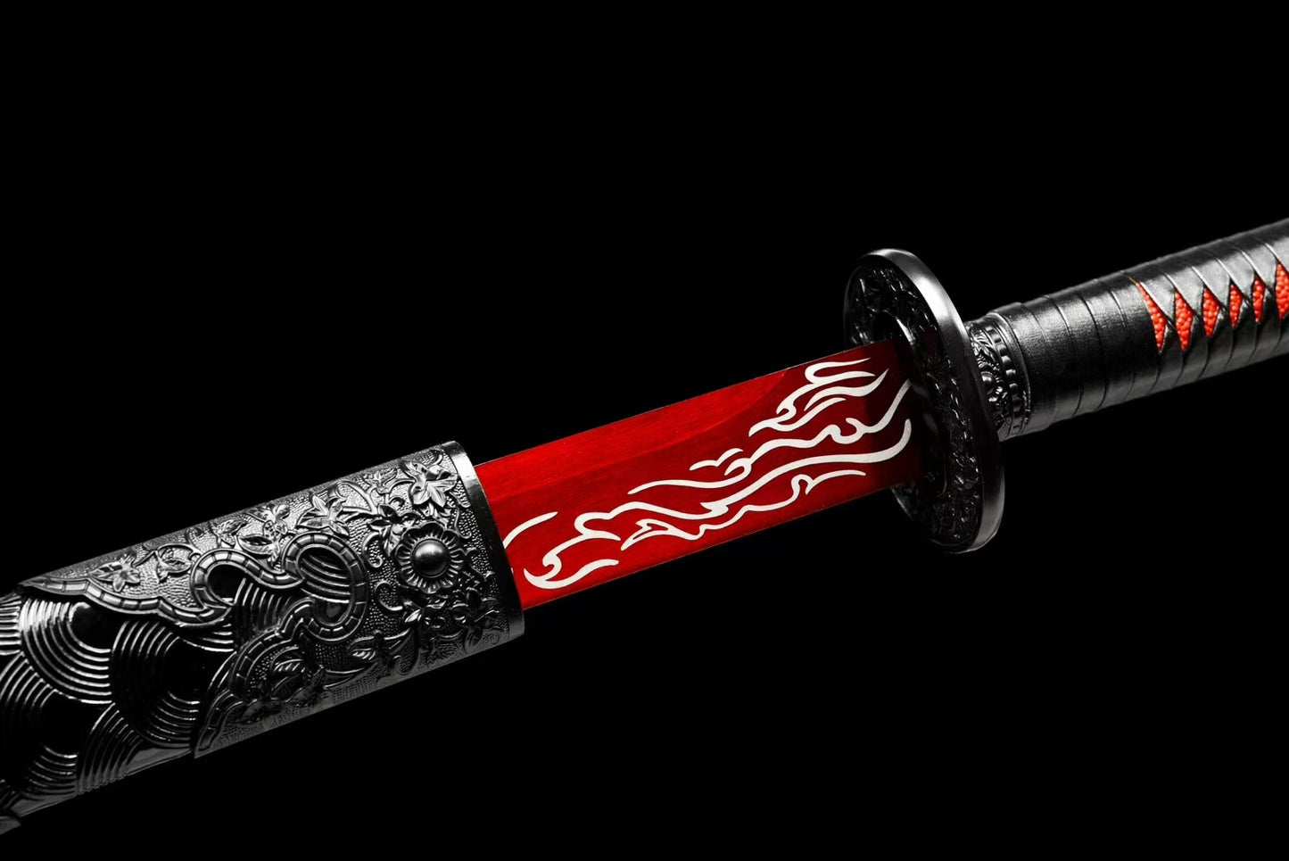 Waist knife red flame blade紫电