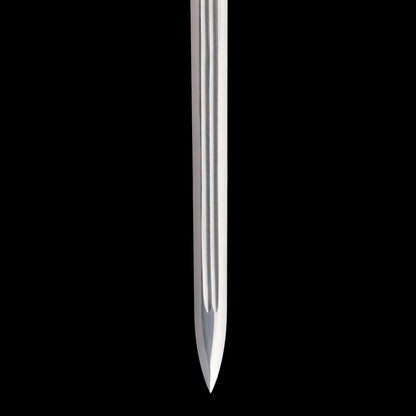 Cang‑Lin Ring‑Pommel Sword, Full Tang Construction, High‑Manganese Steel Forged Sharp Blade, Zinc Alloy Fittings, Premium Red Wood Handle And Scabbard, Collectible Display Sword