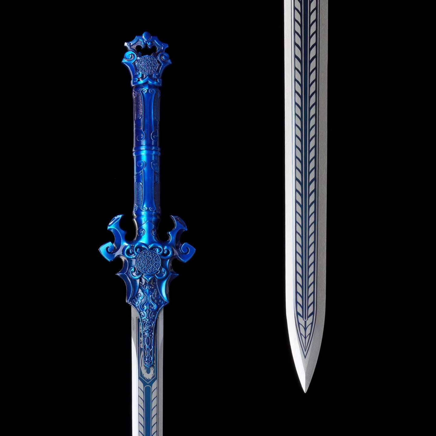 Demon Sword ~ Azure (Forged from High Manganese Steel)幽蓝