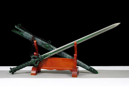 Dragon King Sword Green Sword of Good Luck 龙皇战剑